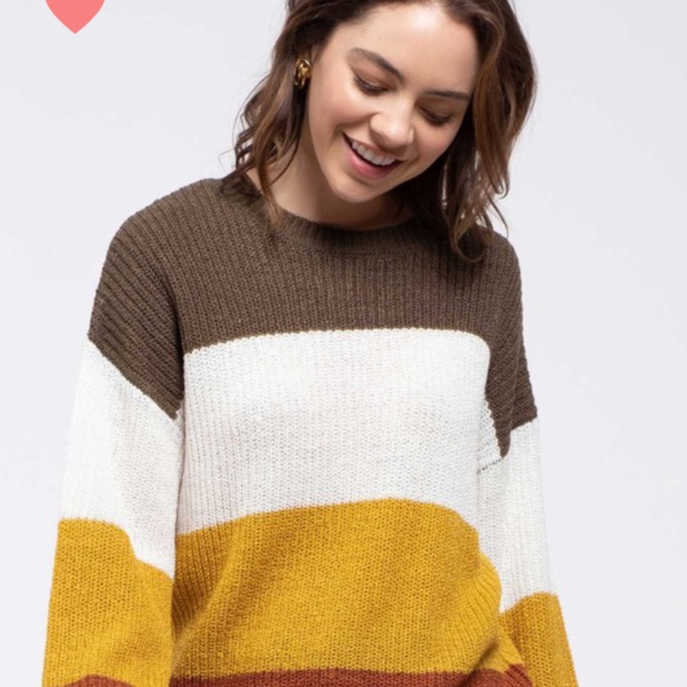 Stripe Long Sleeve Sweater - Picture 4 of 4